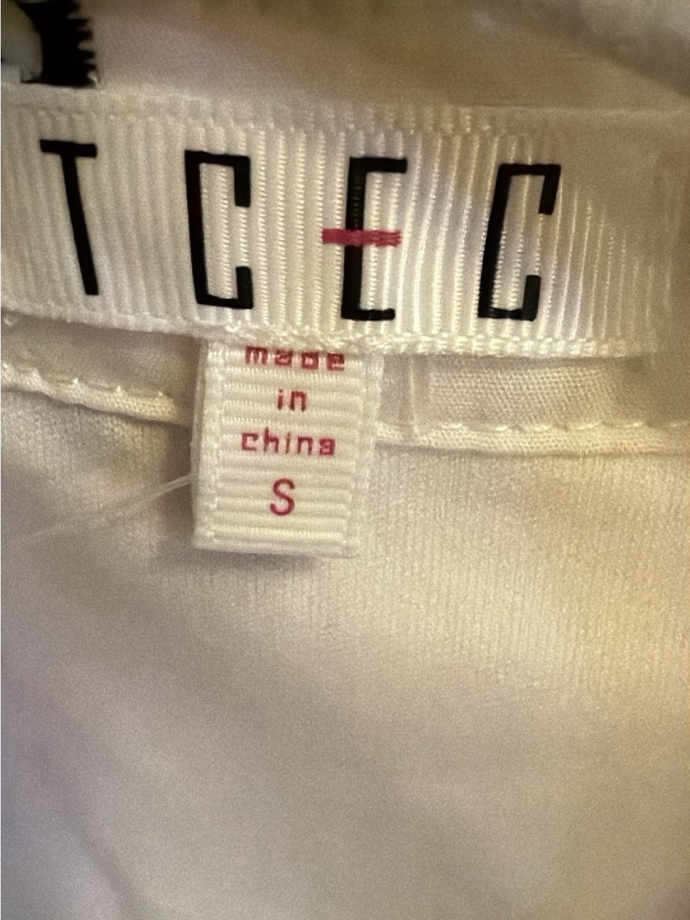 C White Midi Dress with Black Rickrack Trim and Bow Embroidery - Picture 3 of 3